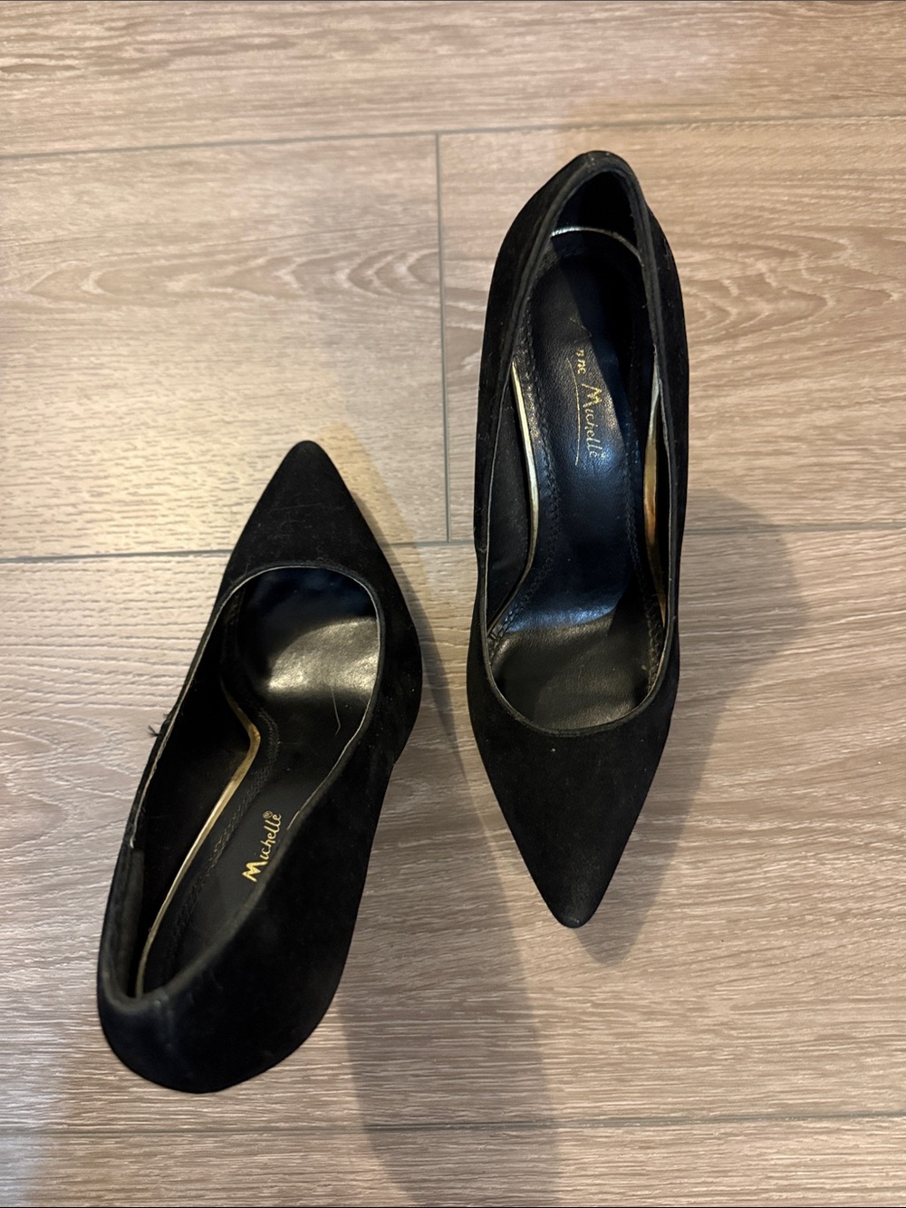 Mossimo Supply Co. Black Suede Pointed-Toe Pumps